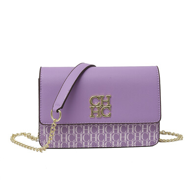 CH Ženska torbica s više reljefa Modna luksuzna marka Ženska torba na rame Dizajn čiste boje Klasična ženska torba preko ramena