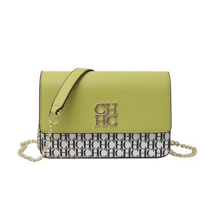 CH Ženska torbica s više reljefa Modna luksuzna marka Ženska torba na rame Dizajn čiste boje Klasična ženska torba preko ramena