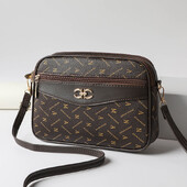 2024 Sredovječna torbica Četveroslojna torbica za mobilni telefon Stara torba s cvijećem Nova ženska torba velikog kapaciteta Dijagonalna križna marka Majčina torba