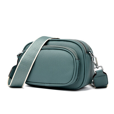 Moodne õlakott Kvaliteetsed luksuslikud käekotid 2-kihiline tõmblukk Crossbody kott Naistele mõeldud kott Naiste sõnumikott Sac a main