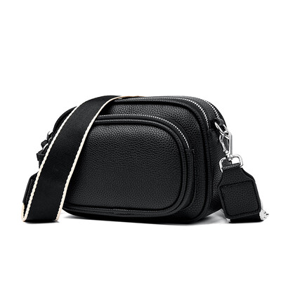 Moodne õlakott Kvaliteetsed luksuslikud käekotid 2-kihiline tõmblukk Crossbody kott Naistele mõeldud kott Naiste sõnumikott Sac a main