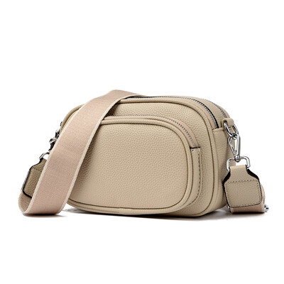 Moodne õlakott Kvaliteetsed luksuslikud käekotid 2-kihiline tõmblukk Crossbody kott Naistele mõeldud kott Naiste sõnumikott Sac a main