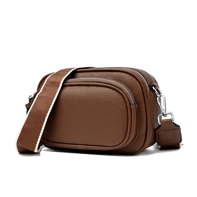 Moodne õlakott Kvaliteetsed luksuslikud käekotid 2-kihiline tõmblukk Crossbody kott Naistele mõeldud kott Naiste sõnumikott Sac a main