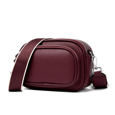 Moodne õlakott Kvaliteetsed luksuslikud käekotid 2-kihiline tõmblukk Crossbody kott Naistele mõeldud kott Naiste sõnumikott Sac a main