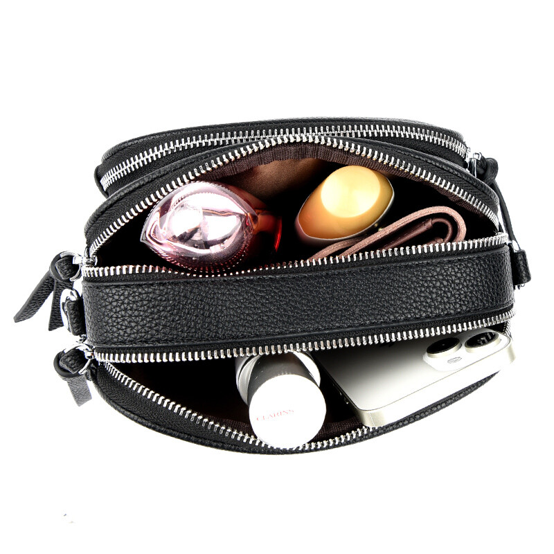 Moodne õlakott Kvaliteetsed luksuslikud käekotid 2-kihiline tõmblukk Crossbody kott Naistele mõeldud kott Naiste sõnumikott Sac a main