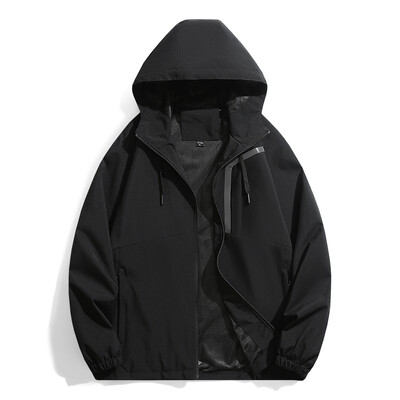 BoJsd 2024 jesen zima nove muške vanjske jakne otporne na vjetar jednoslojna jednobojna radna odjeća tanki planinarski kaput za par