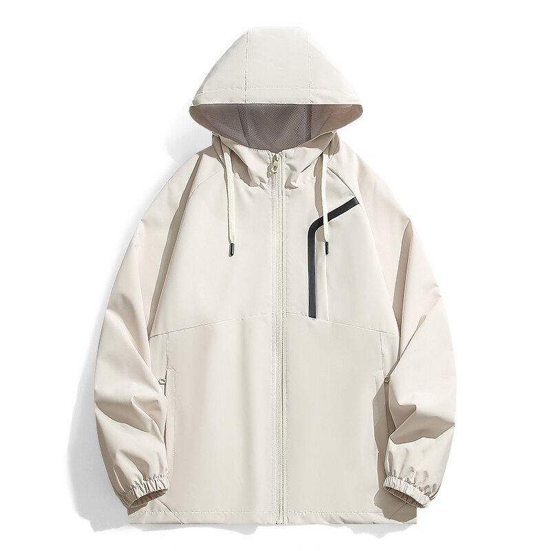 BoJsd 2024 jesen zima nove muške vanjske jakne otporne na vjetar jednoslojna jednobojna radna odjeća tanki planinarski kaput za par