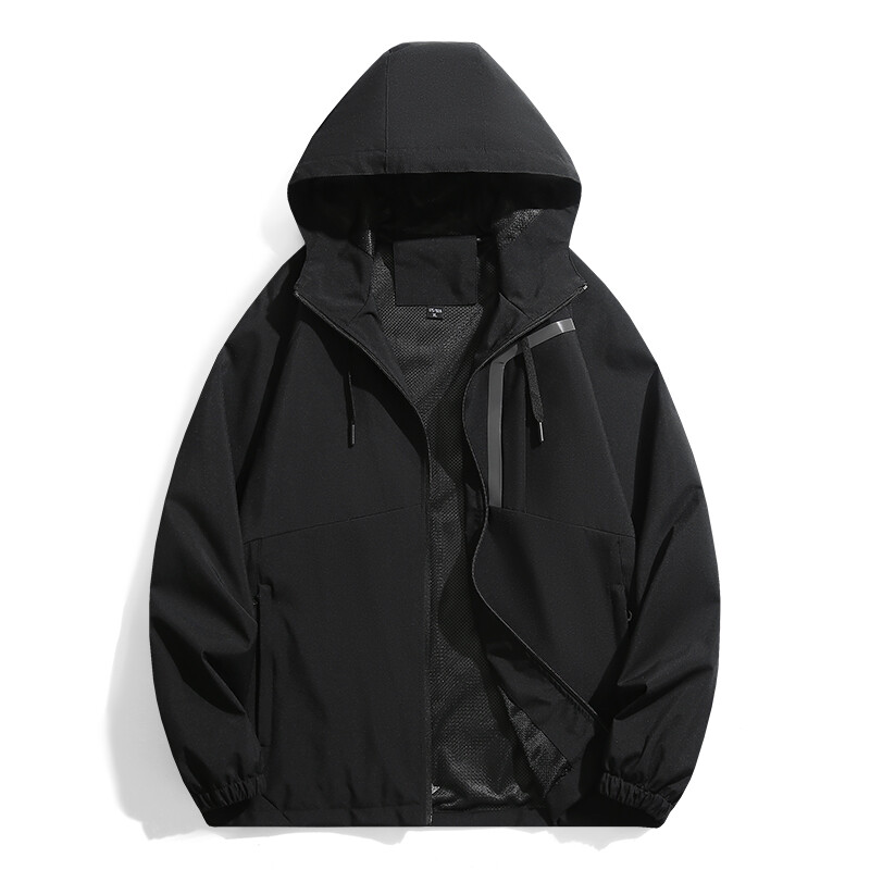 BoJsd 2024 jesen zima nove muške vanjske jakne otporne na vjetar jednoslojna jednobojna radna odjeća tanki planinarski kaput za par