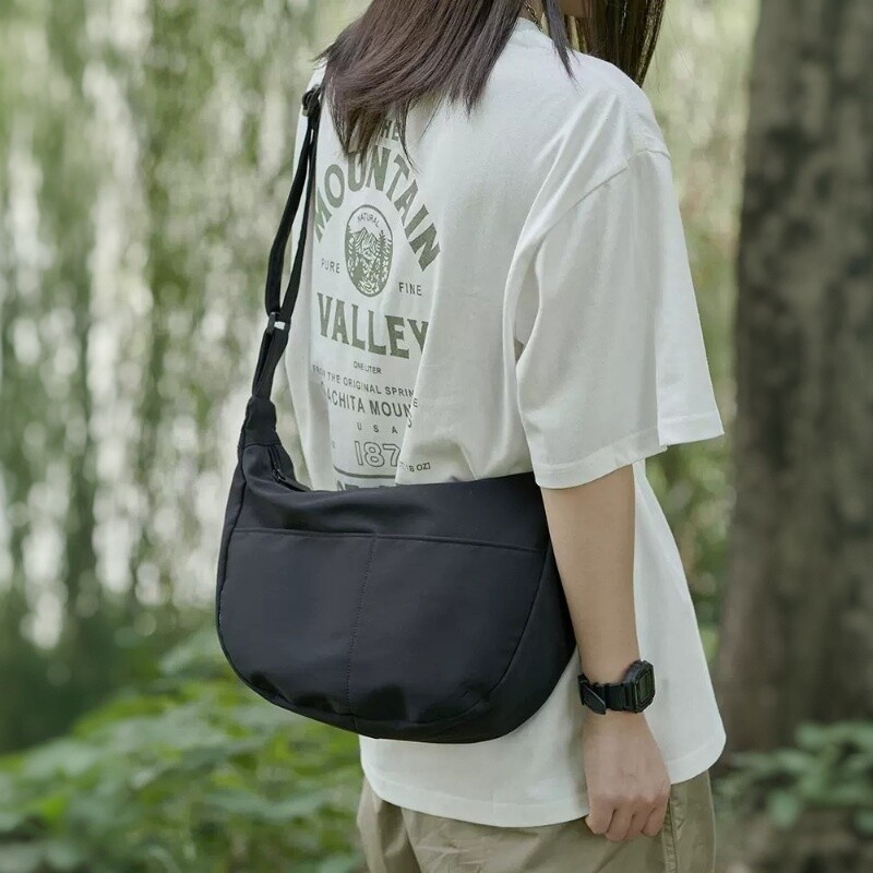 XOKY suvine suure mahutavusega vabaaja nailonist naiste õlakott Korea stiilis Hobos kott noorte Crossbody õlakott 1009