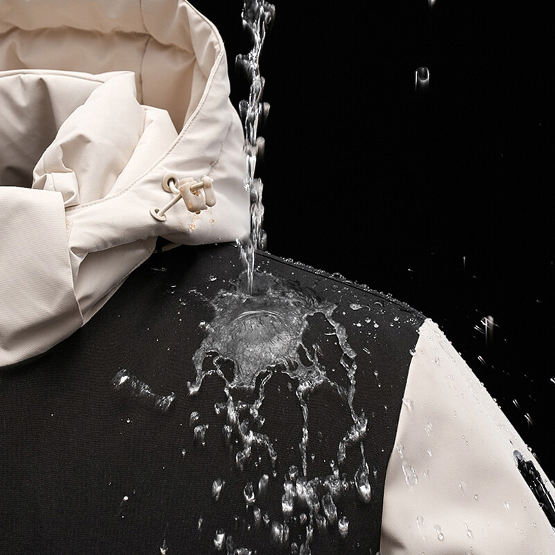 JNLN Jachetă impermeabilă de iarnă pentru bărbați, drumeții, camping, schi, haină caldă, în aer liber, rezistentă la vânt, îmbrăcăminte groasă de lână pentru alpinism