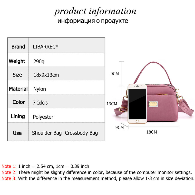 Mini dizajnerske ženske torbe na rame Nova višenamjenska torba preko ramena Ležerne visokokvalitetne najlonske ženske putne torbe Bolsos De Mujer
