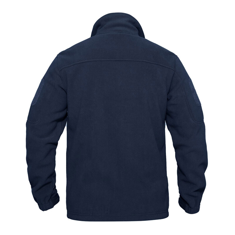 MAGCOMSEN Muške jakne od flisa Jesen Zima Termalne safari jakne otporne na vjetar Jakne s patentnim zatvaračem Vanjska odjeća za rad na terenu