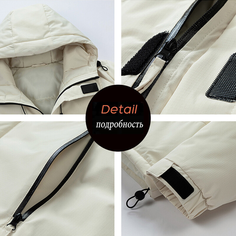 Muškarci, zimske nove tople parke, jakna, kaput, muška jesenska vanjska odjeća, ležerna vodootporna jakna od debelog flisa, muške LZLLTT