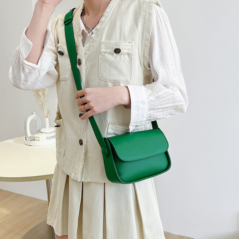 Retro ručna torba Ležerna ženska torba na rame Modna tekstura Svestrane torbe preko ramena Kožna torba s kopčom Luksuzni dizajner