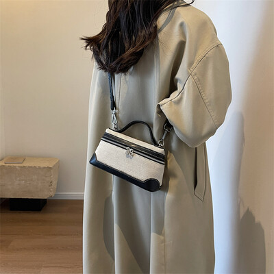 Torbe na rame s unutarnjim pretincem na patentni zatvarač Puni najlon 2024 Hot Sale torbe za žene Modne ženske torbe u obliku omotnice