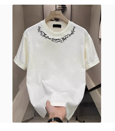 Muška ljetna majica kratkih rukava američke modne marke od čistog pamuka