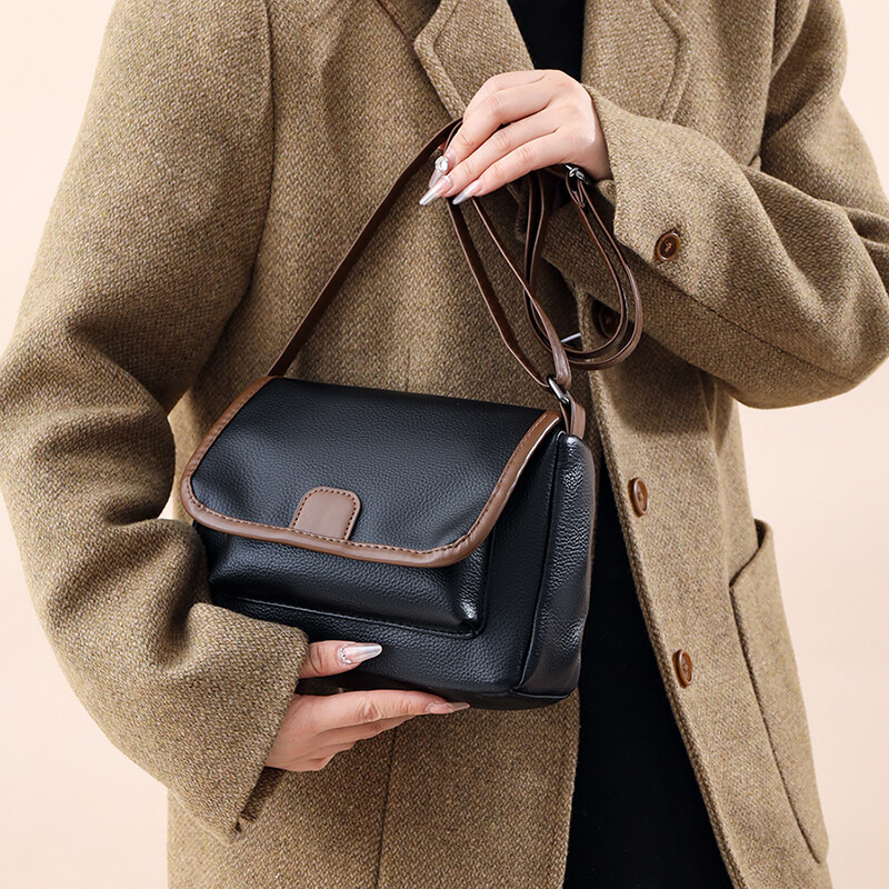 Νέα υψηλής ποιότητας Fashion Crossbody Flap Shoulder Bag Γυναικεία PU Δερμάτινη μικρή τσάντα τσάντα Messenger Vintage Γυναικείο πορτοφόλι Clutch