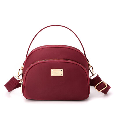 Modne male torbe na rame Ženska torba s dvoslojnim džepovima Ležerna torbica Najlonska vodootporna torba preko ramena Ženska kurirska torba Torbice