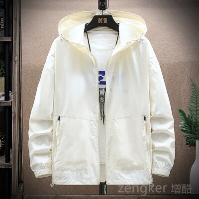 Ljeto, nova, ležerna, jednobojna, jednobojna, ledena jakna s kapuljačom, kaput za parove, raznobojna velika široka odjeća za sunčanje 8XL