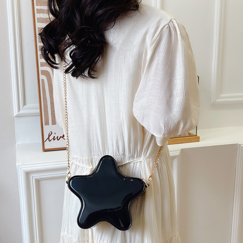 Ženske torbe sa zvijezdama sa smiješnim crtanim filmovima Višebojni lanci na rame Bolsas Feminina Izuzetne prijenosne torbice Modne Bolsos Mujer