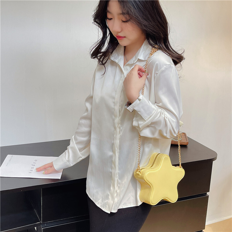 Ženske torbe sa zvijezdama sa smiješnim crtanim filmovima Višebojni lanci na rame Bolsas Feminina Izuzetne prijenosne torbice Modne Bolsos Mujer