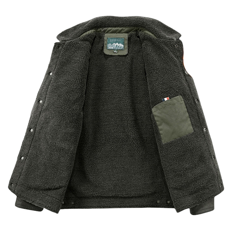 5XL zimska muška taktička jakna s krznenim ovratnikom Topla otporna na vjetar podstavljena vanjska jakna s više džepova, lov, planinarenje, muška radna jakna