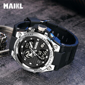 MAIKL Vrhunski luksuzni G stil muški LED digitalni sat Datum Vojni sportski satovi Vodootporni elektronski ručni sat Muški kvarcni sat