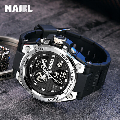 MAIKL Top Luxury G Style Bărbați Ceas Digital LED Ceasuri Sport Militare Ceasuri de mână electronice rezistente la apă Ceas de cuarț pentru bărbați