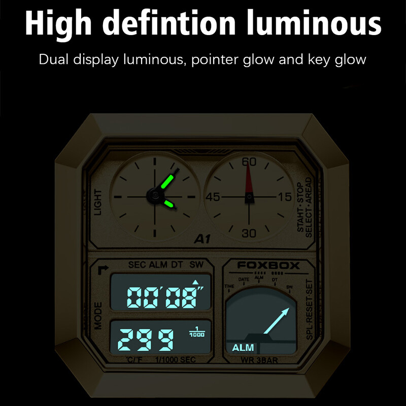 LIGE Fashion Ceasuri de bărbați cu afișare dublă Business Square Inoxidabil Casual Sport Cuarț Ceas electronic pentru bărbați Data Ceas rezistent la apă