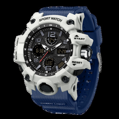 SANDA LED digitalni muški sat G Style Military Sports Electronic Double Display Datum Vodootporni kvarcni sat Relogio Masculino