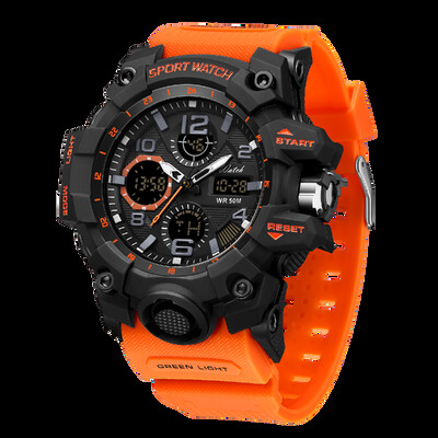 SANDA LED digitalni muški sat G Style Military Sports Electronic Double Display Datum Vodootporni kvarcni sat Relogio Masculino