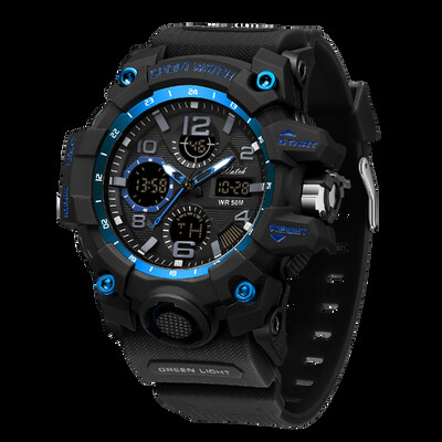 SANDA LED digitalni muški sat G Style Military Sports Electronic Double Display Datum Vodootporni kvarcni sat Relogio Masculino