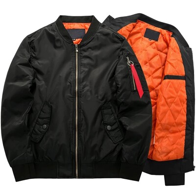 Primavara Toamna Inalta calitate Ma1 Gros si Subtire Verde Armata Motocicleta Ma-1 Aviator Pilot Air Force Barbati Bomber Jacket Plus Size 8XL