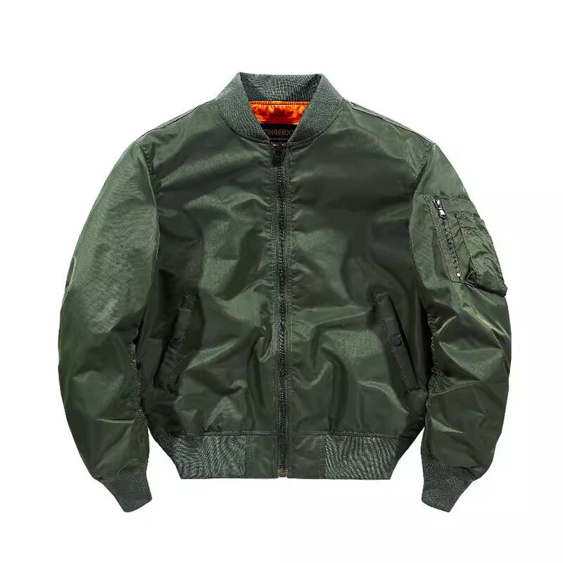 Jachetă de primăvară nouă a forțelor aeriene pentru pilot, haină solidă pentru motocicletă pentru bărbați, uniformă militară mare, costum de zbor pentru comerț exterior, tendință