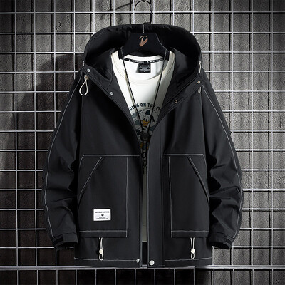 Za 2024. Nova godina Proljeće Jesen Cargo Zelene crne muške oversize 7XL 8XL brenda s patentnim zatvaračem Fashion Tactics Vojne jakne