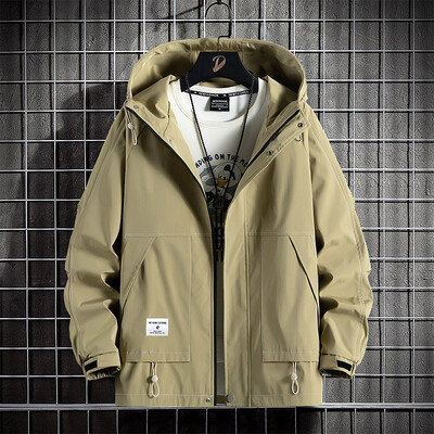 Za 2024. Nova godina Proljeće Jesen Cargo Zelene crne muške oversize 7XL 8XL brenda s patentnim zatvaračem Fashion Tactics Vojne jakne