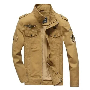 Pamučna radna jakna muška nova jesen 2024. Vojno zelena jakna otporna na vjetar Topla jakna za lov na otvorenom, planinarenje, velika veličina M-6XL