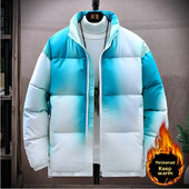 Novi muški pamučni kaput jesen/zima 2023. Prošivena ležerna kućna odjeća Topla pufer jakna Široka gornja jakna