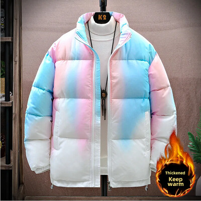 Novi muški pamučni kaput jesen/zima 2023. Prošivena ležerna kućna odjeća Topla pufer jakna Široka gornja jakna