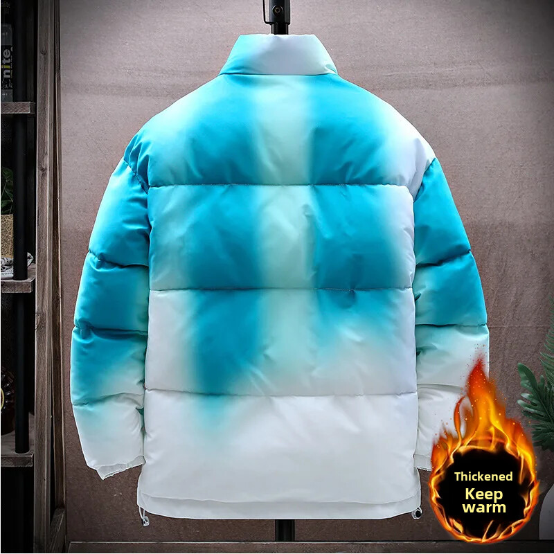 Novi muški pamučni kaput jesen/zima 2023. Prošivena ležerna kućna odjeća Topla pufer jakna Široka gornja jakna