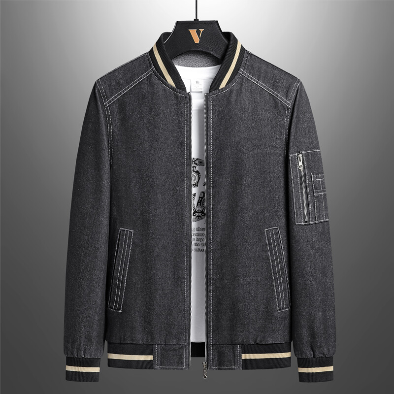 2023. aasta talvine meeste teksajakk, paks fliis, soojad mantlid, mood Klassikalised lahtised biker-teksad jakk Välirõivad meeste kauboirõivad