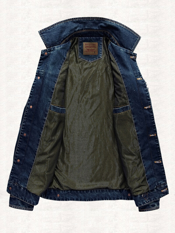 Nova muška traper jakna Gornja odjeća Proljeće Jesen Zima Europska i američka jakna na rever Trendy muška jakna