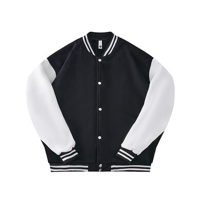 Unisex Baseball Jersey Jakna Labavi kroj Patchwork Colour Clash Jakna Sveučilišni stil Dugih rukava za par, Ženska Muška Majica