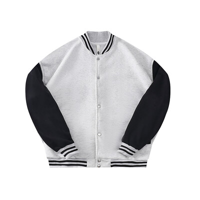 Unisex Baseball Jersey Jakna Labavi kroj Patchwork Colour Clash Jakna Sveučilišni stil Dugih rukava za par, Ženska Muška Majica