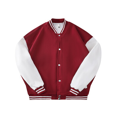 Unisex Baseball Jersey Jakna Labavi kroj Patchwork Colour Clash Jakna Sveučilišni stil Dugih rukava za par, Ženska Muška Majica