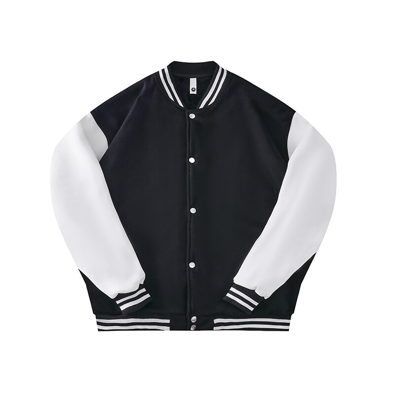 Unisex Baseball Jersey Jakna Labavi kroj Patchwork Colour Clash Jakna Sveučilišni stil Dugih rukava za par, Ženska Muška Majica