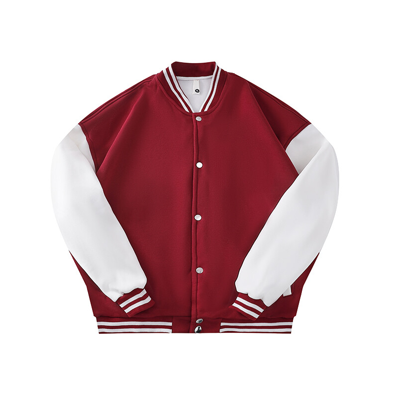 Unisex Baseball Jersey Jakna Labavi kroj Patchwork Colour Clash Jakna Sveučilišni stil Dugih rukava za par, Ženska Muška Majica