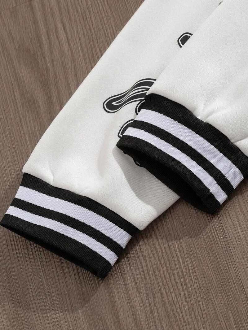 Manfinity EMRG muška dnevna bejzbol jakna dugih rukava s jednostavnim printom muška jakna muška odjeća jakne za muškarce