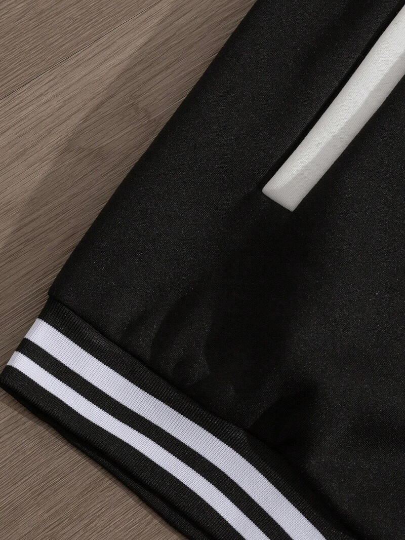 Manfinity EMRG muška dnevna bejzbol jakna dugih rukava s jednostavnim printom muška jakna muška odjeća jakne za muškarce