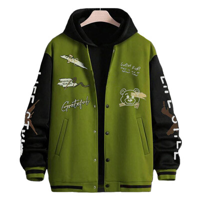 Muške jakne Kaput Proljeće Jesen Ležerna odjeća za golf dugih rukava Muška bejzbol jakna Modna vjetrovka s o-izrezom s printom Muški kaputi